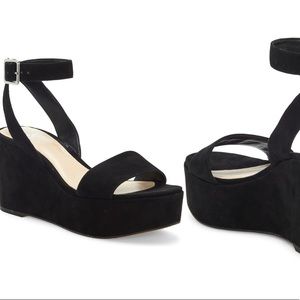 Vince Camuto Black Wedges